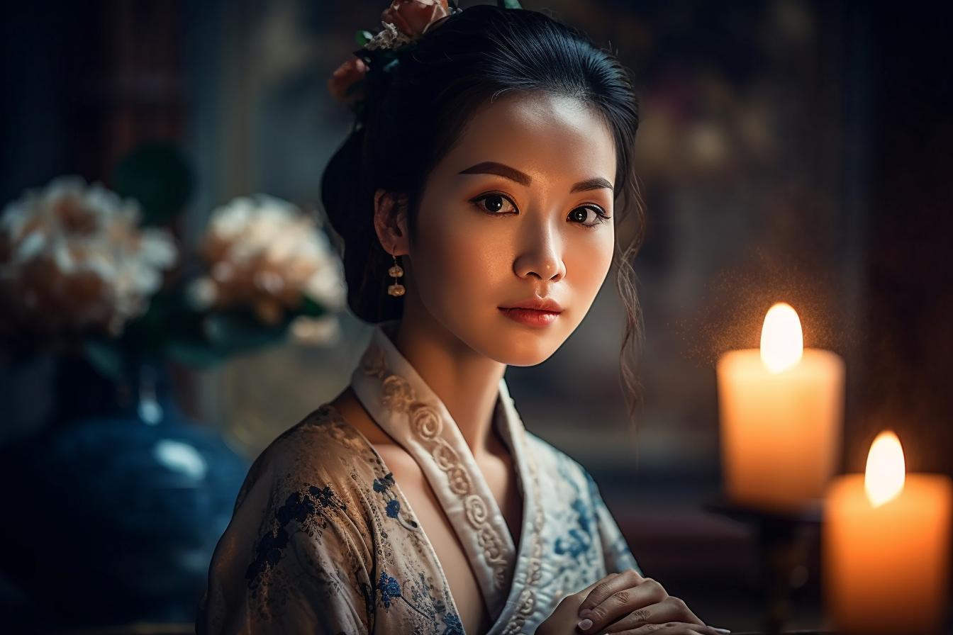 Midjourney关键词（prompt）：中国古典美人