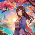 Stable Diffusion SDXL 提示词:动漫风格的女孩 6 00051