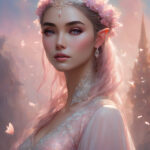Stable Diffusion SDXL 人像提示词:一位美丽的女性精灵 4 00055