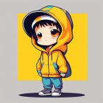 2D极简动漫风Q版街头滑板少年插画AI提示词 7 2d ji jian dong man feng q ban jie tou hua ban shao nian cha hua ai ti shi ci