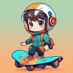 2D极简卡哇伊Q版未来派外卖男孩:全身站姿AI绘画提示词 5 2d ji jian ka wa yi q ban wei lai pai wai mai nan hai quan shen zhan zi ai hui hua ti shi ci