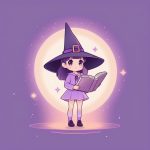 2D可爱Q版柔和色系小女巫插画AI提示词 6 2d ke ai q ban rou he se xi xiao nyu wu cha hua ai ti shi ci