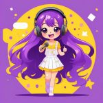 2d liu xing ou xiang q ban dong man nyu hai wu tai fu zhuang yu zi se chang fa cha hua