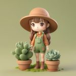 3d duo rou zhi wu zhu ti q ban nyu hai yuan yi mao yu xian ren zhang nian tu mo xing