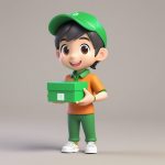 3d kuai di yuan q ban nan hai quan shen diao su gong zuo fu yu bao guo c4d shang ye zhu ti xuan ran