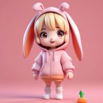 3d mang he feng q ban tu er shao nyu fen se lian mao shan jue se she ji