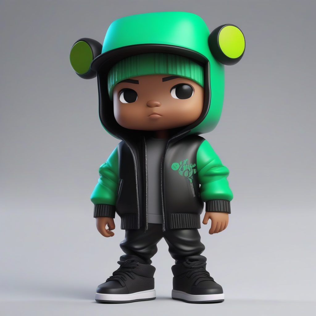 【3D盲盒】酷帅Q版男生 AI绘画教程：Midjourney生成超酷潮玩手办提示词