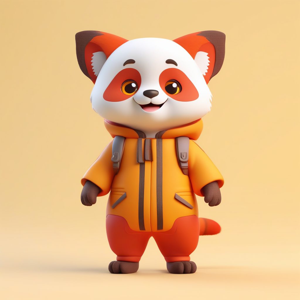 3D盲盒Q版红熊猫吉祥物AI绘画提示词与创作教程