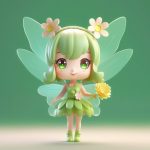 3d mang he yi shu ji jian q ban hua xian zi nyu hai quan shen xuan ran yu fa guang hua duo