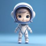 3d mang he yu hang yuan q ban nyu hai c4d gao pao guang xuan ran quan shen li hui chun se bei jing