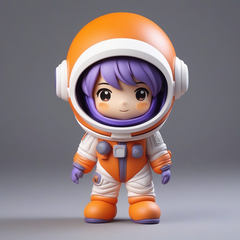 3D粘土宇航员Q版男孩全身雕塑,Octane渲染,未来感AI图 1 3D粘土宇航员Q版男孩全身雕塑,Octane渲染,未来感AI图