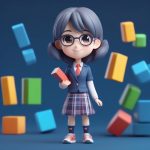 3d xuan ran q ban shu xue nyu jiao shi dong tai jiang jie zi shi yu shen lan chun se bei jing