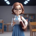 8k chao qing xi jie she xian zhui zong xia q ban nyu jiao shi zhi fu xing xiang de 3d xuan ran ji