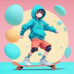 8k ji jian ka wa yi hua ban shao nian ollie kong zhong ding ge chun se bei jing q ban shou ban ai tu