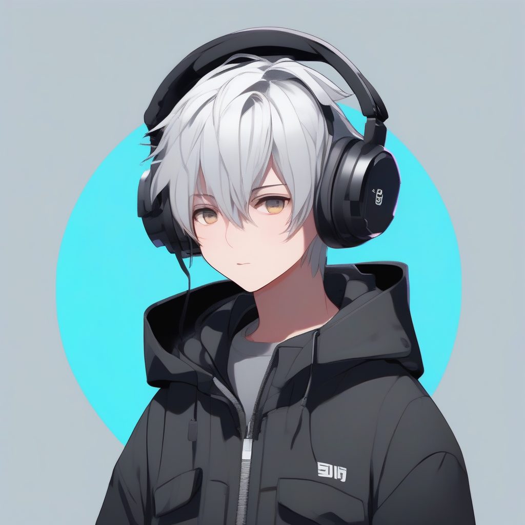 8K细节渲染：超大卫衣Q版手办级立绘与淡蓝背景