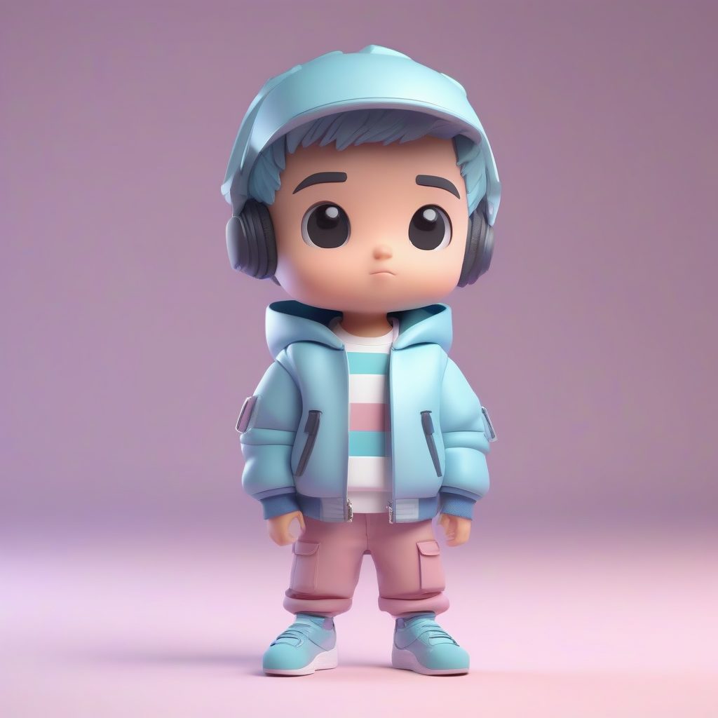 AI绘画揭秘:如何生成【酷帅Q版时尚男生】3D盲盒手办教程(C4D粘土渲染与专业提示词)