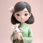 ai hui hua qi pao shao nyu nian tu shou ban sheng cheng nai you se rou he jing shen de 3d xuan ran