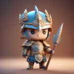 霸气侧漏!Stable Diffusion Q版古风战将全身像:Octane高细节盔甲渲染教程 4 ba qi ce lou stablediffusionq ban gu feng zhan jiang quan shen xiang octane gao xi jie kui jia xuan