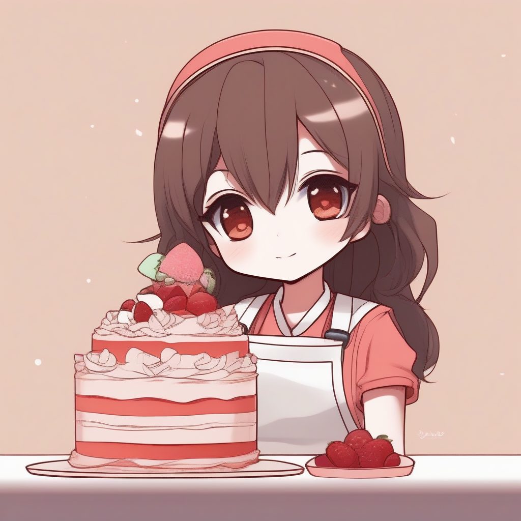 爆款AI提示词:极简风Q版甜点师女孩,马卡龙低饱和度配色 3 爆款AI提示词:极简风Q版甜点师女孩,马卡龙低饱和度配色