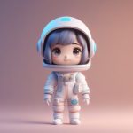 爆款C4D粘土Q版宇航员:3D盲盒手办全身渲染超详细AI提示词 2 bao kuan c4d nian tu q ban yu hang yuan 3d mang he shou ban quan shen xuan ran chao xiang xi ai ti