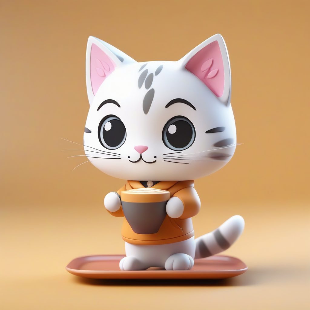 爆款Q版表情头像生成:C4D盲盒风格猫咪咖啡师,超惊恐3D渲染教程 37 爆款Q版表情头像生成:C4D盲盒风格猫咪咖啡师,超惊恐3D渲染教程