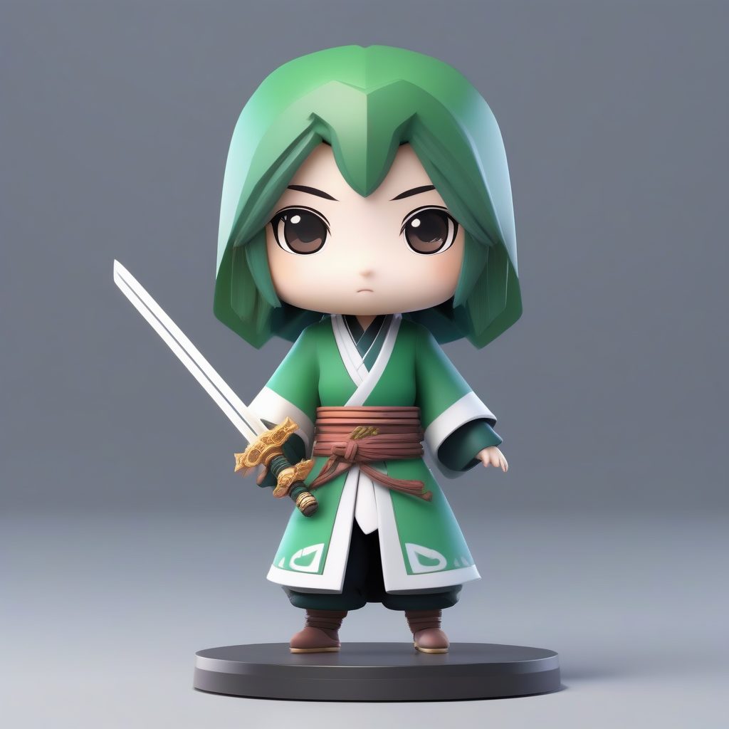 爆款Q版古风全身像：仙侠女剑客AI绘画提示词（附8K高清细节教程）