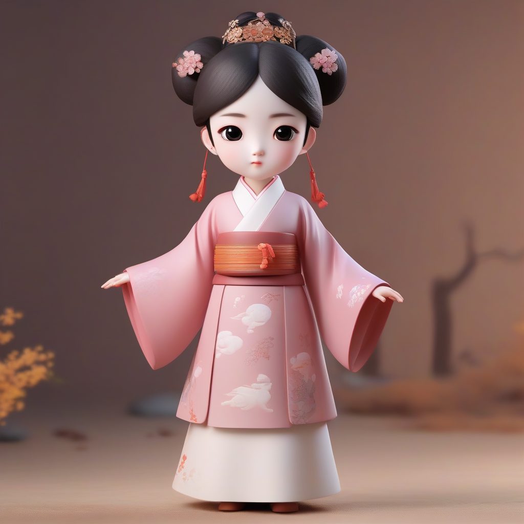 爆款预警：Pop Mart风格Q版宋制汉服手办生成技巧（附精准提示词）