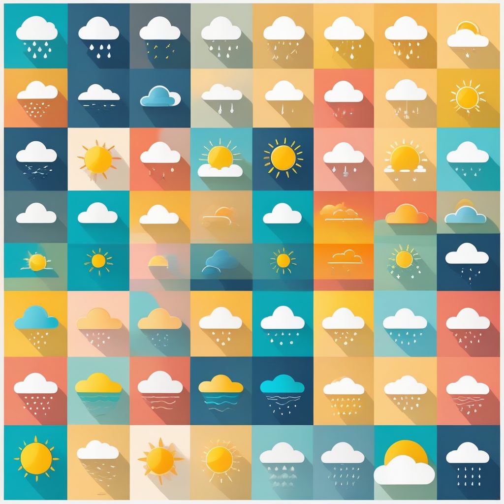 扁平化图标:极简矢量天气符号设计 21 扁平化图标:极简矢量天气符号设计