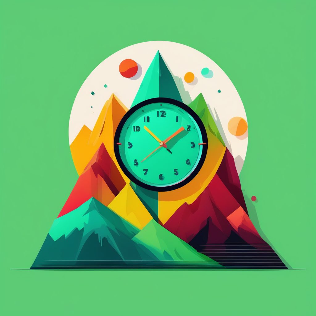 波普艺术超现实主义:融化时钟抽象山脉矢量图形特写 13 波普艺术超现实主义:融化时钟抽象山脉矢量图形特写