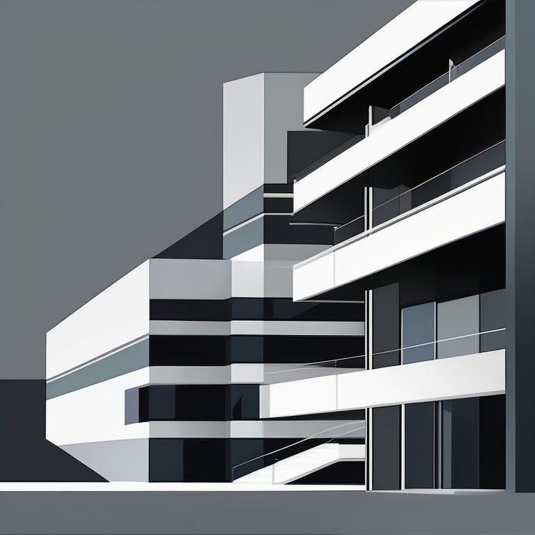 布鲁塔利斯极简海报 | 一栋现代建筑