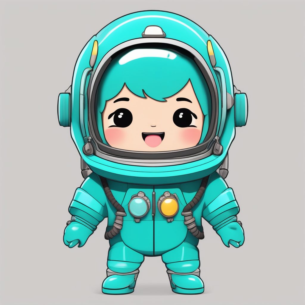 C4D高光Q版深海潜水员男孩：全身盲盒玩偶设计