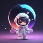 C4D高精度Q版宇航员盲盒手办渲染:3D粘土材质全身站立提示词 7 c4d gao jing du q ban yu hang yuan mang he shou ban xuan ran 3d nian tu cai zhi quan shen zhan li