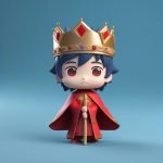 C4D建模Q版国王:全身站立,华丽服装和皇冠细节 7 c4d jian mo q ban guo wang quan shen zhan li hua li fu zhuang he huang guan xi jie