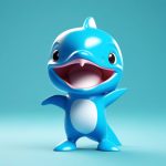 C4D建模Q版海豚:全身盲盒,海洋生物光泽细节 5 c4d jian mo q ban hai tun quan shen mang he hai yang sheng wu guang ze xi jie