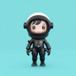 C4D建模Q版潜水员:全身盲盒手办,水下装备细节 6 c4d jian mo q ban qian shui yuan quan shen mang he shou ban shui xia zhuang bei xi jie