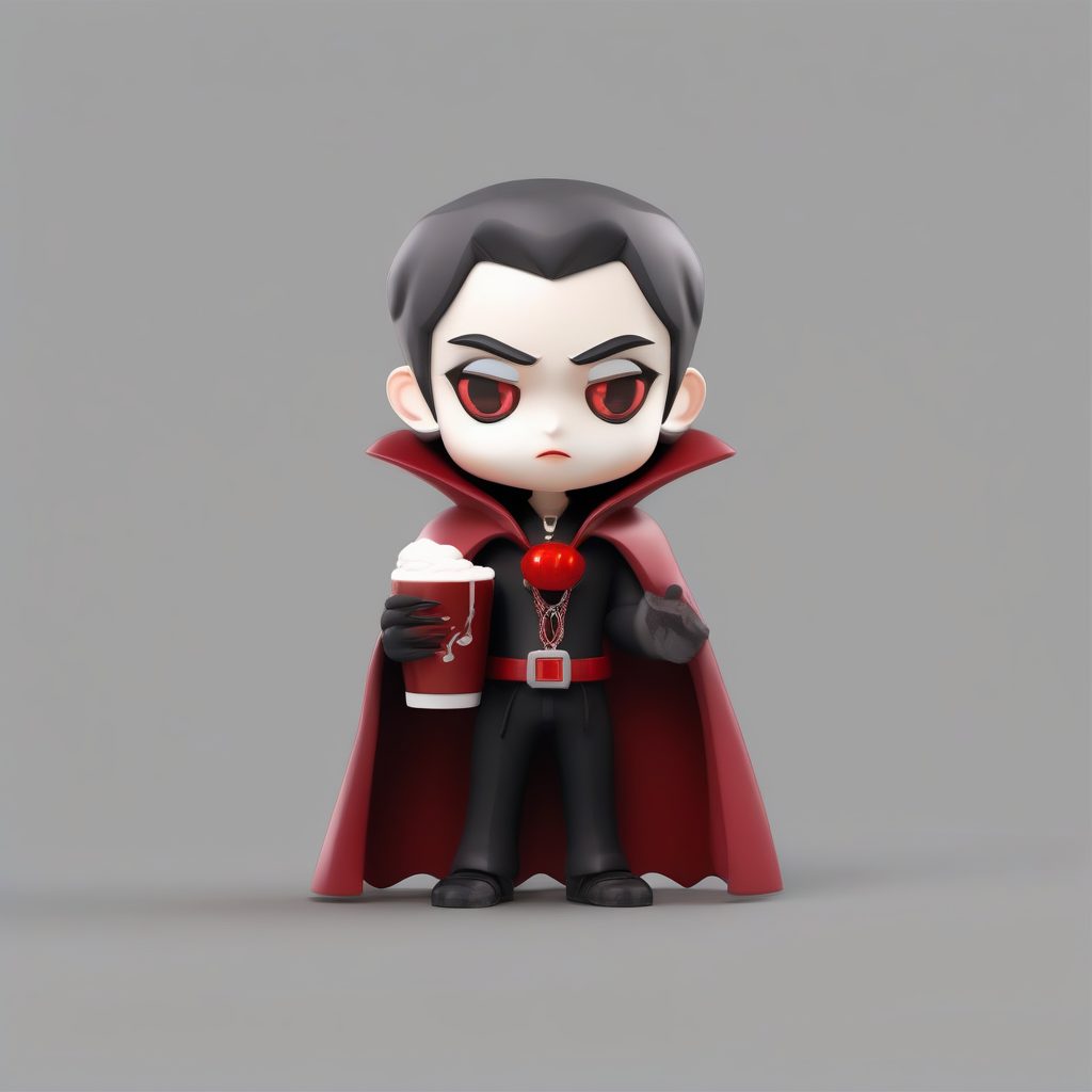 C4D建模Q版吸血鬼:全身站立,哥特风服饰细节 5 C4D建模Q版吸血鬼:全身站立,哥特风服饰细节