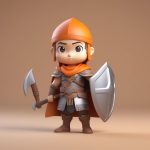 c4d mang he feng ge q ban wei jing zhan shi nan hai 3d nian tu quan shen zhan li shou ban xuan ran