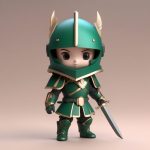 C4D盲盒风Q版幻想骑士:3D粘土质感动漫角色AI绘画指南 2 c4d mang he feng q ban huan xiang qi shi 3d nian tu zhi gan dong man jue se ai hui hua zhi nan