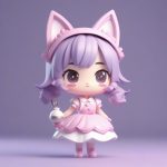 c4d mang he shou ban fen se nyu pu zhuang mao er niang q ban zhan li quan shen xiang