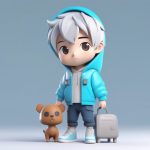 c4d mang he yin fa dou mao nan hai yu ji xie xiao gou q ban shou ban quan shen zhan li zhao