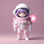 C4D太空漫游:极简Q版宇航员盲盒手办全身站立照,Octane超写实渲染 5 c4d tai kong man you ji jian q ban yu hang yuan mang he shou ban quan shen zhan li zhao octane chao