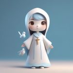 c4d tian shi xiu nyu qi xi zhe xiao ge zi de bai se q ban mang he shou ban xuan ran