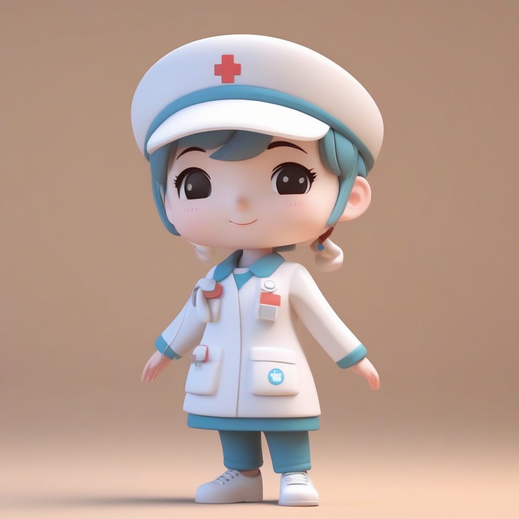 C4D渲染Q版护士：如何用AI生成超萌3D盲盒手办全身图？