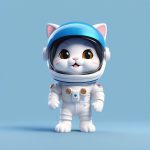 c4d xuan ran yu hang yuan xiao mao 3d mang he shou ban quan shen zhan li zhao chun se shen lan bei