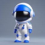 c4dq ban yu hang yuan tai kong tan xian jia mang he shou ban quan shen zhan li 3d xuan ran