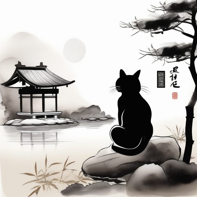 禅意猫咪的日本静谧时光