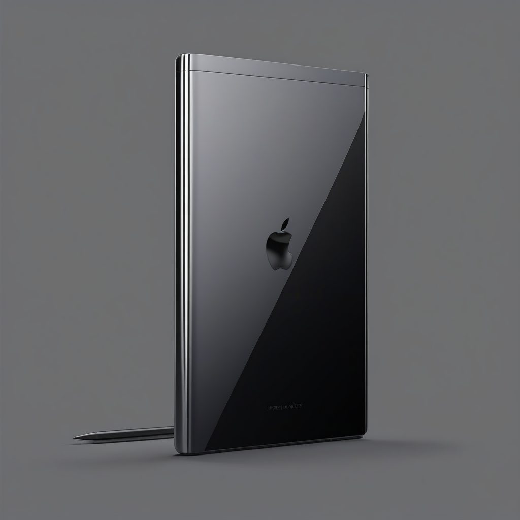 超薄电子阅读器侧面图:深空黑铝合金的极致简约 1 超薄电子阅读器侧面图:深空黑铝合金的极致简约