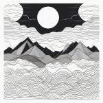 chou xiang ji jian shan mai xian tiao hua bw dan xian feng jing yi shu