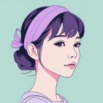 dai jian dan fa dai de shao nyu ma ka long lan zi se zhu ti