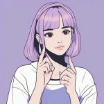 dai zhe jian dan xin xing shou shi de ji jian shao nyu tou xiang